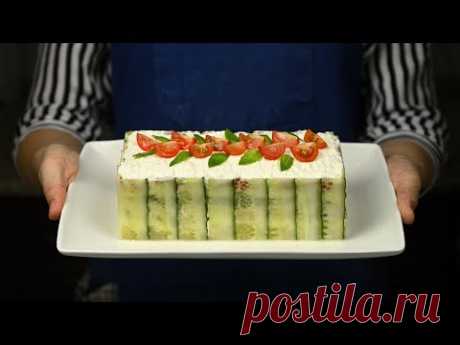 Красивый слоеный салат с курицей без майонеза. Классный новогодний салат!