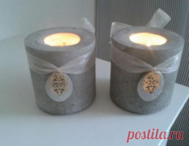 Трудно догадаться, но это простые стаканчики от йогурта и цемент | Чёрт побери