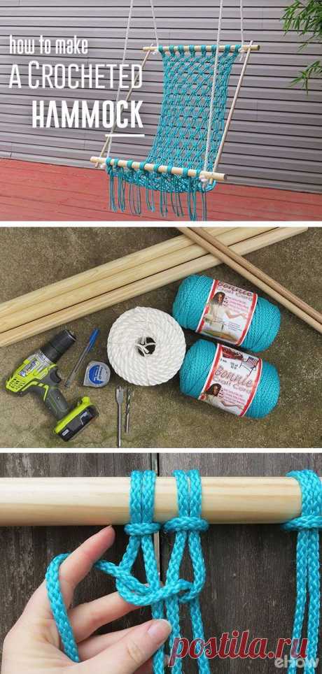 A summer must! DIY your own comfortable and stylish macrame hammock. Macarame is a centuries-old method used to make furniture, plant holders and so many other beautiful home decor items.