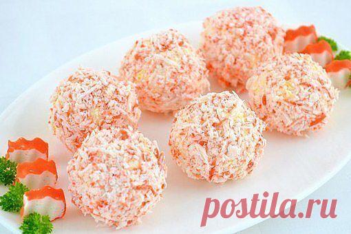 Как приготовить блюдо "крабовый салат шариками" - рецепт, ингридиенты и фотографии | sloosh