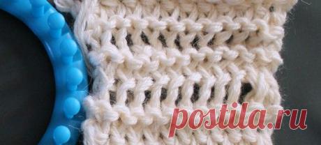 Учимся вязать на луме (Loom knitting). Урок четвертый: второй способ вязания удлинённых петель