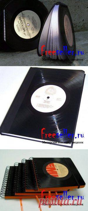 Блокнот из пластинок своими руками