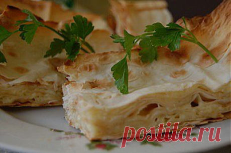 Сырный пирог из армянского лаваша.