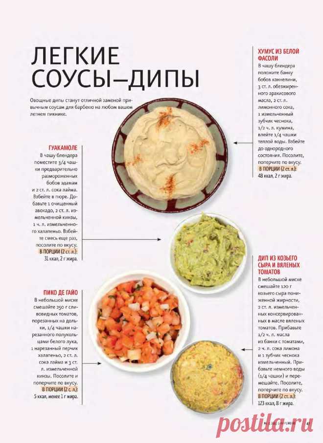 Легкие соусы-дипы