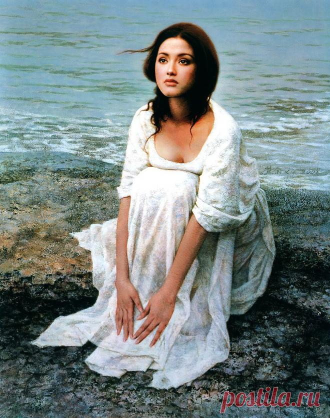 Вернисаж девичьей нежности. Художник Xie Chuyu