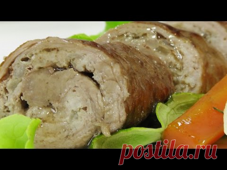 Говяжьи рулетики с молотым мясом видео рецепт