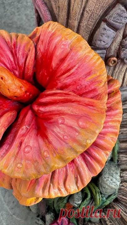 Светильник Цветочный домик #fairygarden #лепка #clayart #сказочныймир