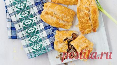 Слоеные пирожки с вешенками. Пошаговый рецепт с фото на Gastronom.ru
