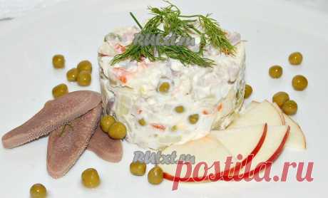 Праздничный мясной салат | Интересные рецепты
