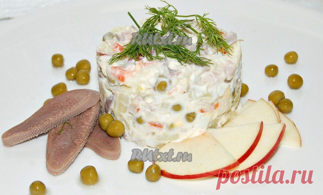 Праздничный мясной салат | Интересные рецепты