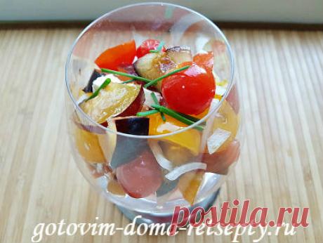 Рецепт: салат с помидорами и брынзой - пошаговый фоторецепт