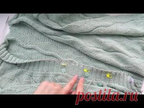 Как связать женский кардиган простым узором Сегодня свяжем простой женский кардиган модным узором.