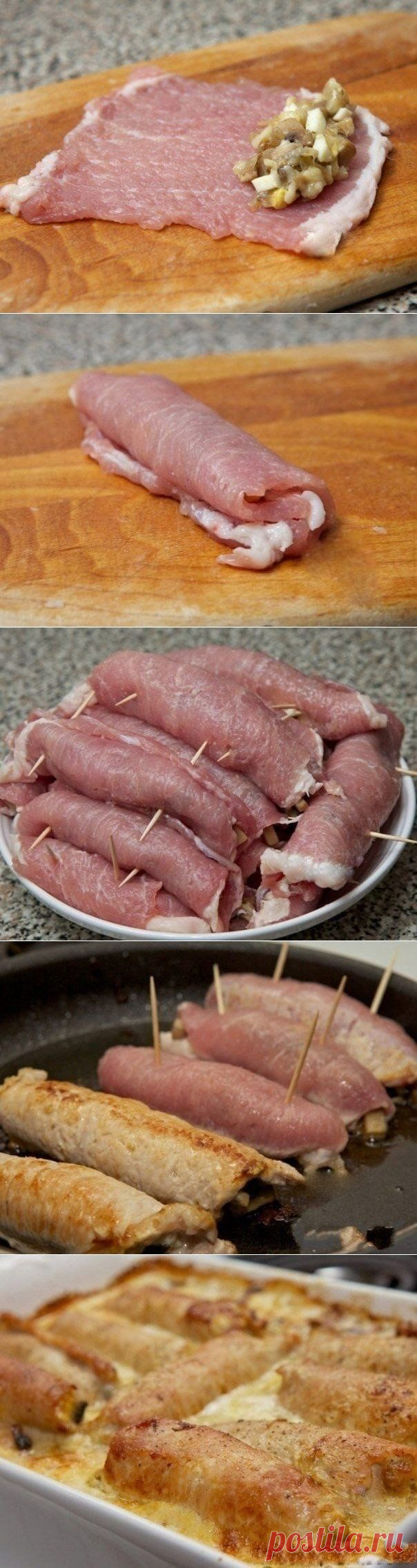 Как приготовить рулетики мясные к праздничному столу - рецепт, ингридиенты и фотографии