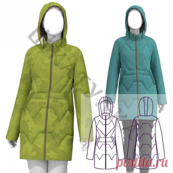 Выкройка женской куртки-парки WP120919 | Шкатулка