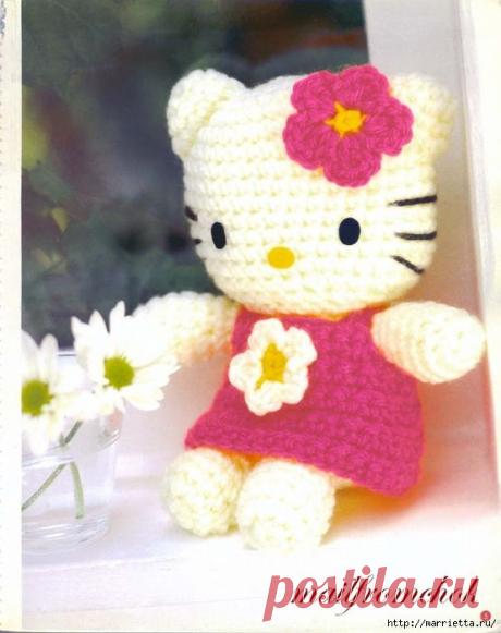 Hello Kitty! Вяжем японскую кошечку. Отличный журнал со схемами