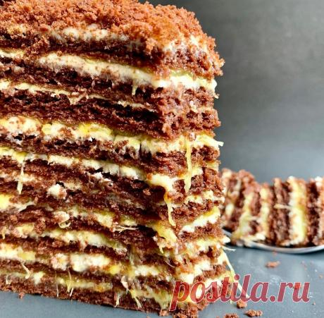 Рецепт шоколадного медовика с апельсином | Записки кондитера | Дзен