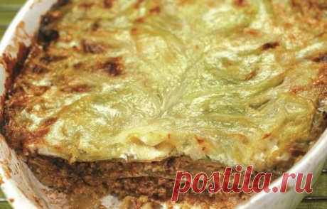 ЛАЗАНЬЯ ИЗ МОЛОДОЙ КАПУСТЫ