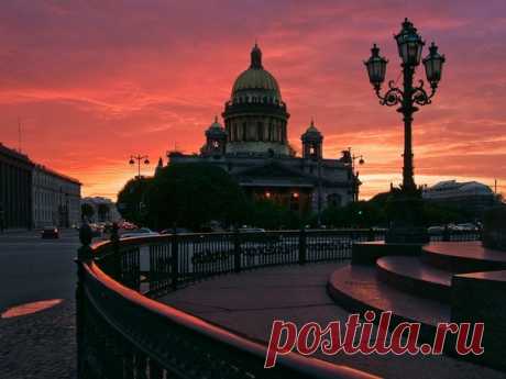 В Петербурге самые прекрасные закаты!