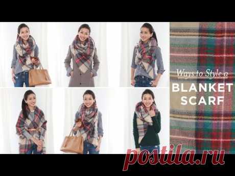 How to style / tie a blanket scarf