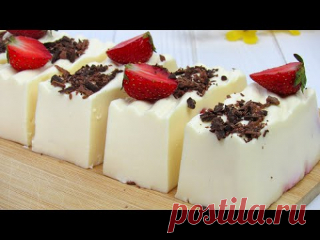 Очень нежный десерт из молока. Просто и быстро! ☆ Простой рецепт Как приготовить молочный десерт