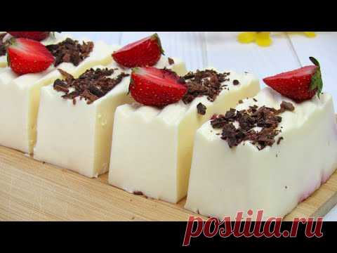 Очень нежный десерт из молока. Просто и быстро! ☆ Простой рецепт Как приготовить молочный десерт