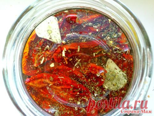 ВЯЛЕНЫЕ ТОМАТЫ С ЧЕСНОЧКОМ И ПРОВАНСКИМИ ТРАВАМИ