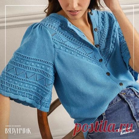 Летний джемпер, жакет, платье от Боден (схемы Вязунчика)
