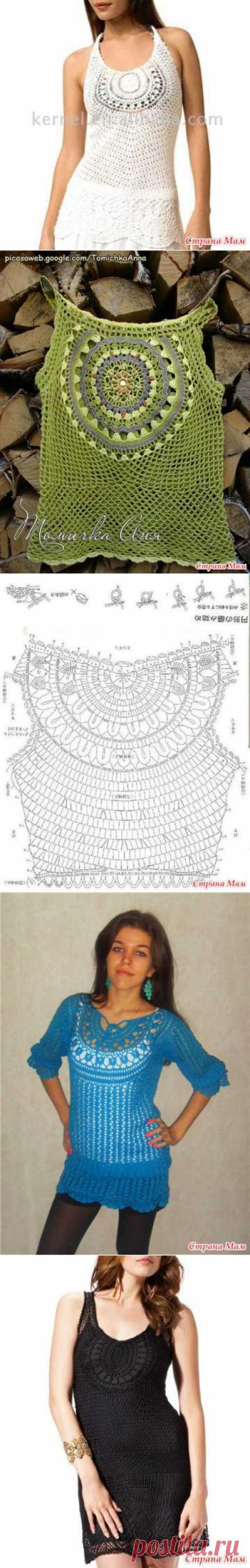 Туника &quot;Клеопатра&quot; варианты узоров-СХЕМЫ - Вязание - Страна Мам