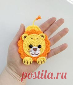 PATTERN Lion Applique Crochet Pattern PDF Jungle Animal