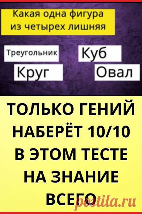 Только гений наберёт 10/10 в этом тесте на знание всего