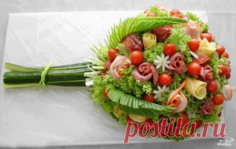 Салат "Цветок" - кулинарный рецепт на Повар.ру