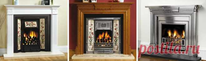 Классические камины в интерьере гостиной - фото