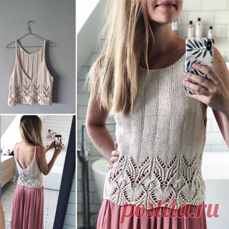 Ажурные узоры спицами для модных топов 2021 | Копилка узоров (Вязание спицами) | Яндекс Дзен