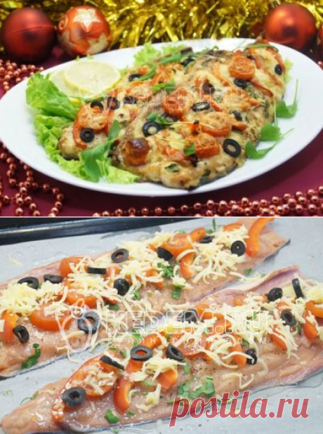 Новогодняя горбуша запеченная в духовке - новогодние рецепты, пошаговые рецепты с фото