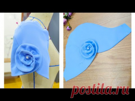 Thiết kế tay áo hoa hồng kiểu 1 / Rose sleeve - YouTube