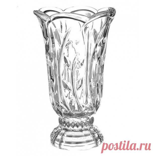 Хрустальная Ваза "Oasis" (Оазис) 22 см. Crystal Bohemia купить в Москве