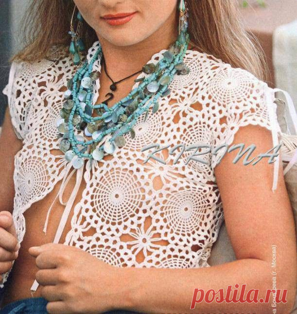 crochelinhasagulhas: Blusa branca de crochê