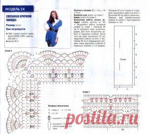 Накидка с кружевной каймой | Вязание крючком, схемы вязания, бесплатное вязание крючком