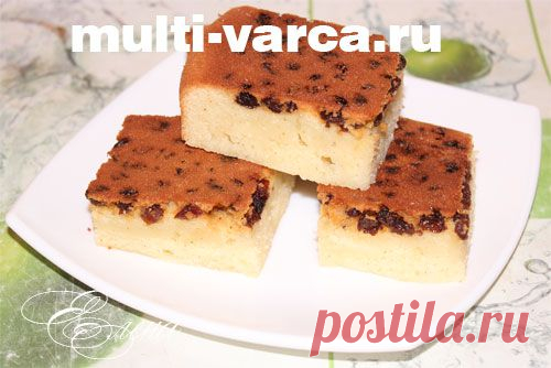 Манник на сметане без муки в мультиварке