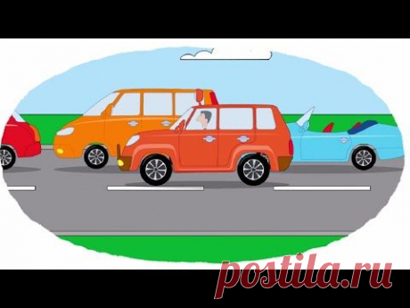 Мультик - Раскраска. Учим Цвета -  Машинки - Все серии (сборник)