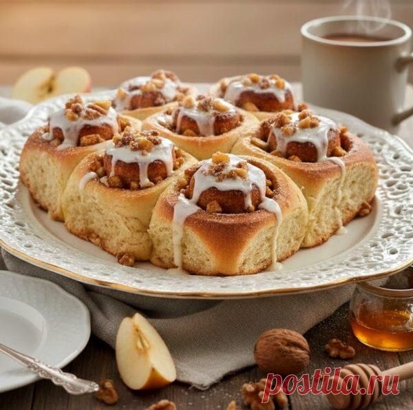 Синнабоны с яблоками