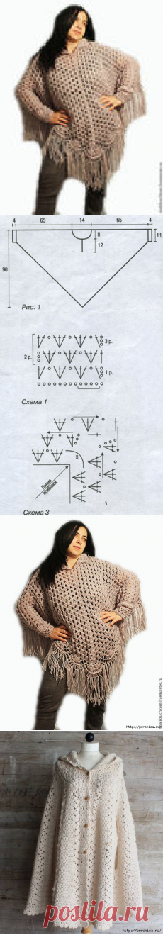 КАК СВЯЗАТЬ ПОНЧО КРЮЧКОМ