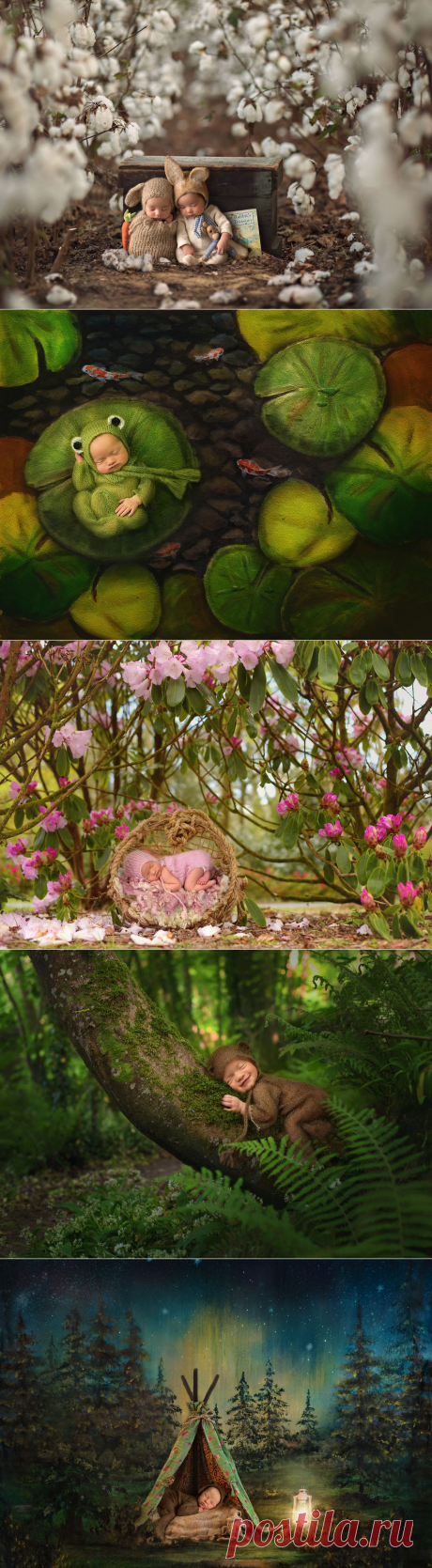 I Create Magical Settings For Newborn Pictures Using Photoshop | Bored Panda