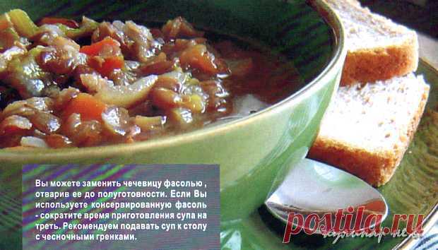 Зеленый суп из чечевицы « кулинар не я