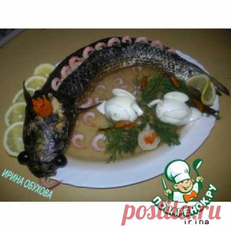 Рыбка фаршированная, заливная - кулинарный рецепт