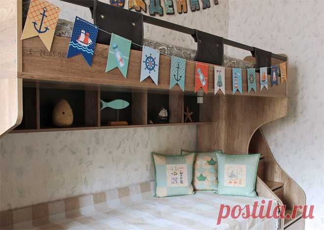 Гирлянда из бумажных флажков своими руками за 1 час