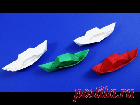 Как сделать оригами кораблик. Катер из бумаги своими руками