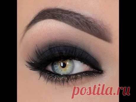 Smokey eye with a dash of glitter - YouTube
