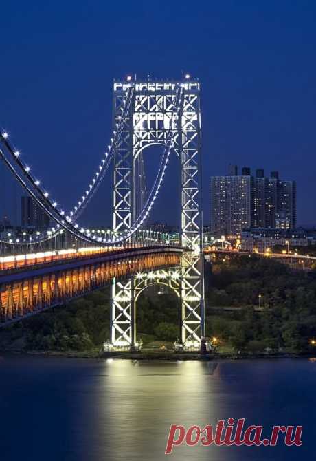 Мост Джорджа Вашингтона, Нью-Йорк, США.