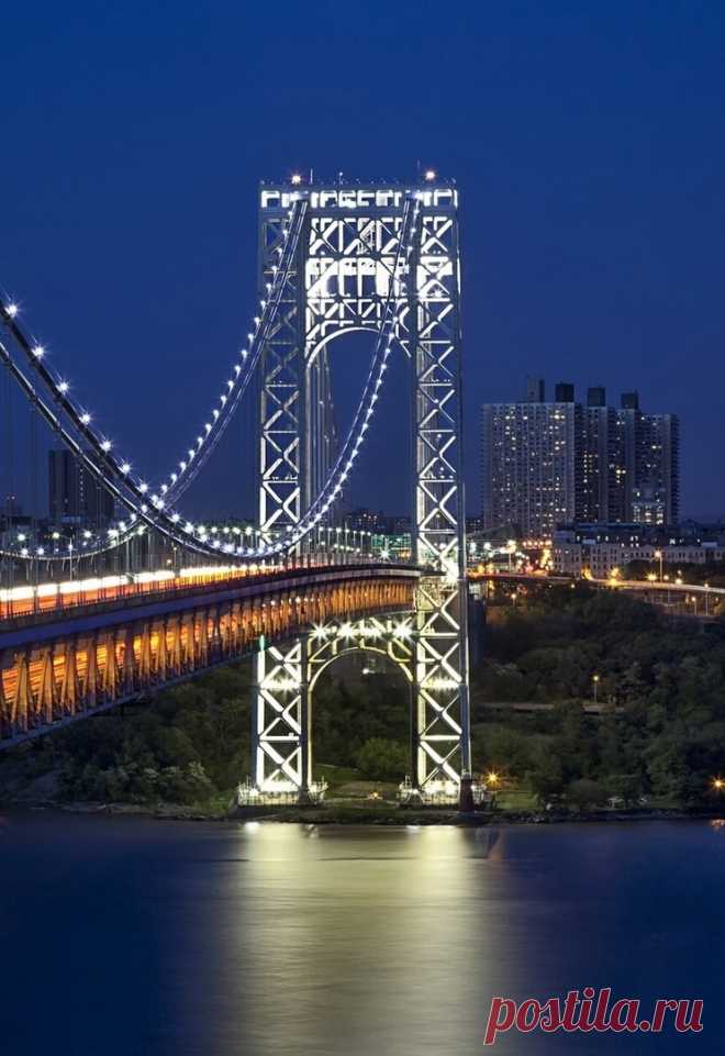Мост Джорджа Вашингтона, Нью-Йорк, США.